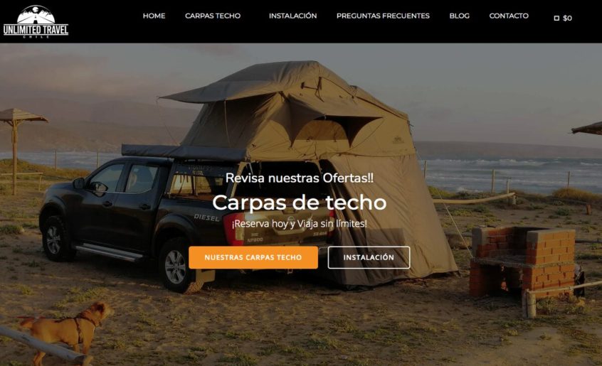 Carpa techo camioneta